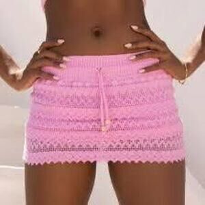 Blanco by nature pink crochet